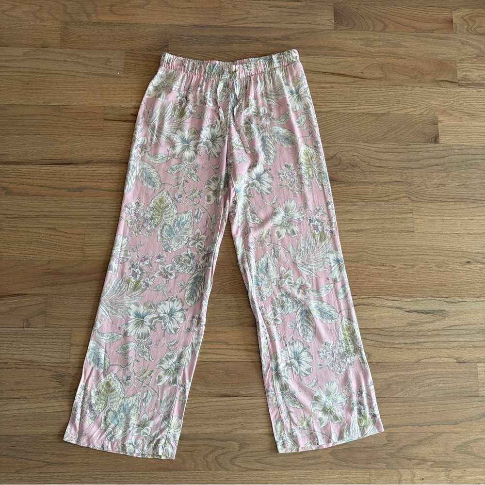 NWOT Shabby Chic Pastel Floral Pajama Pants S